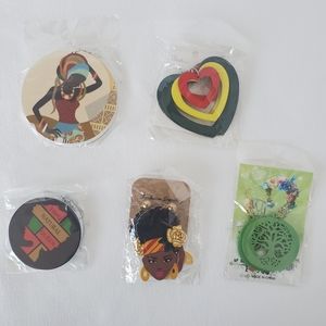 Afrocentric 5 Pairs of Earring Bundle